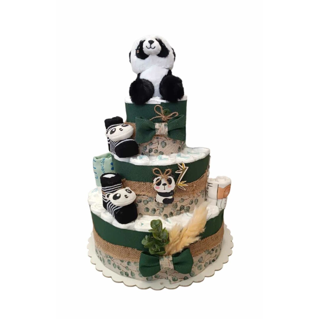 Τουρτοπάνα τριόροφη με δώρα / Diaper cake